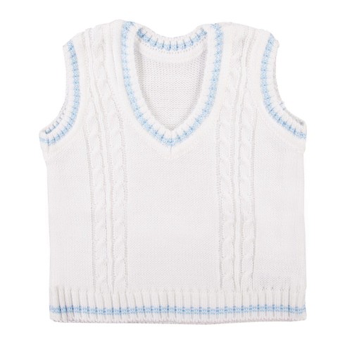 Vest CEREMONY white/blue