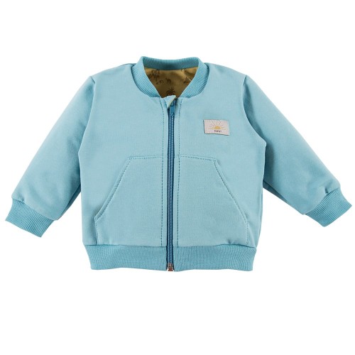 Blaues Sweatshirt für Kinder mit Aufschrift