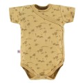Body dziecięce rozpinane z krótkim rękawem SAHARA żółte