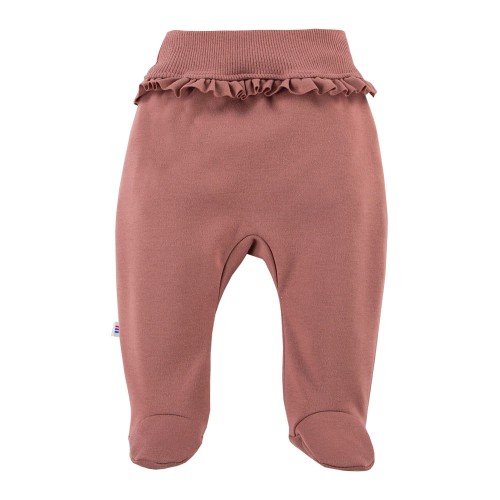 Joggers with feet DAISY dark pink