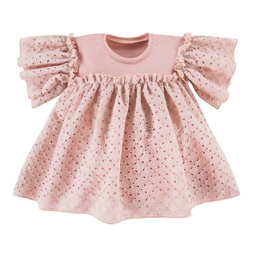 Kinderkleid rosa mit Rüschen