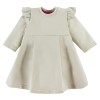 Kleid für Mädchen mit Rüschen in Olivgrün