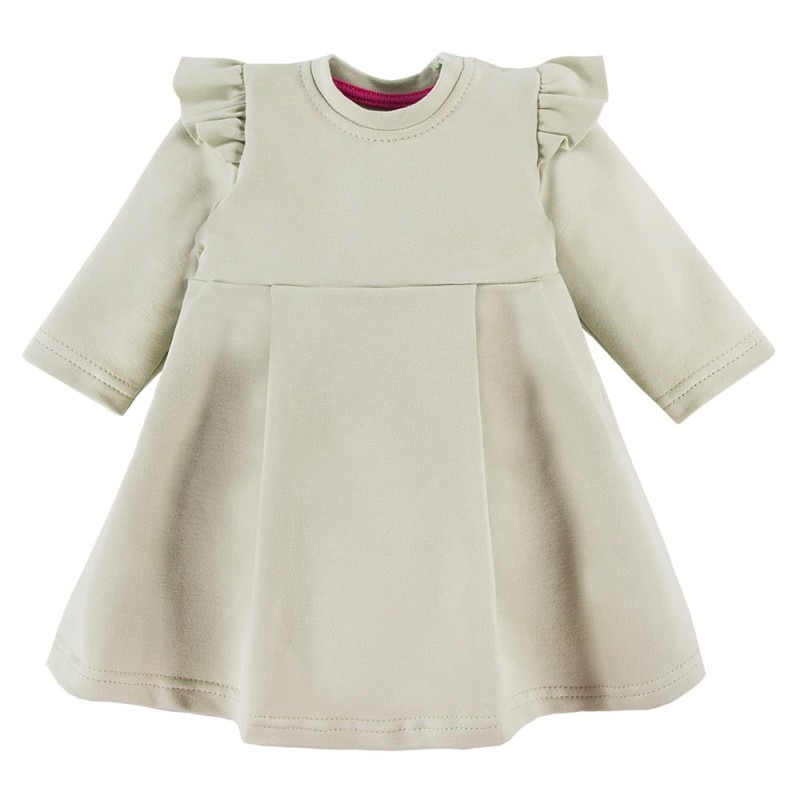 Olive girls dress with frills