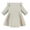 Kleid für Mädchen mit Rüschen in Olivgrün