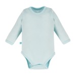 Glatter türkisfarbener Body für Mädchen