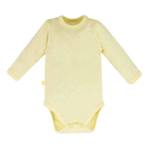 Glatter Body für Mädchen in Zitronengelb