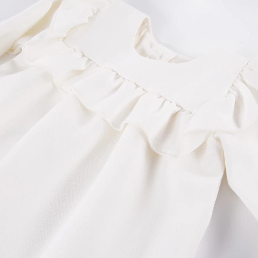 Kinderkleid mit Rüschen CEREMONY cremefarben