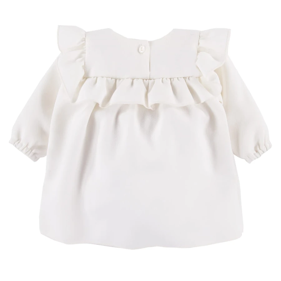 Kinderkleid mit Rüschen CEREMONY cremefarben