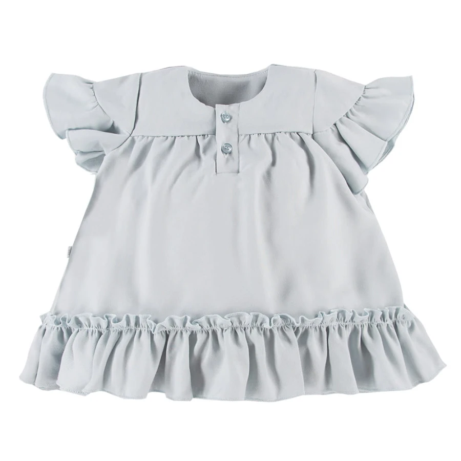 Kinderkleid aus Viskose in Mint