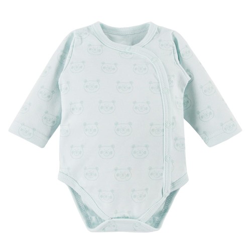 Babybodys mit Knöpfen in Mint