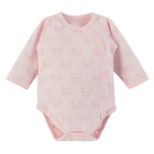 Kinderbody mit Knöpfen im Brustbereich, rosa