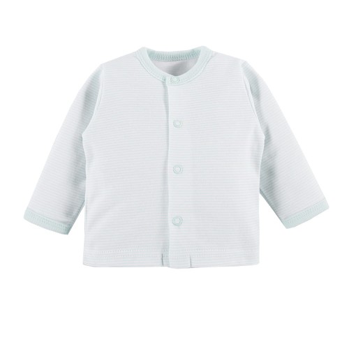 Kinder-Jäckchen mit weiß-mintfarbenen Streifen