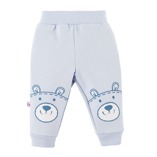 Kinder-Jogginghose mit Teddybären, blau
