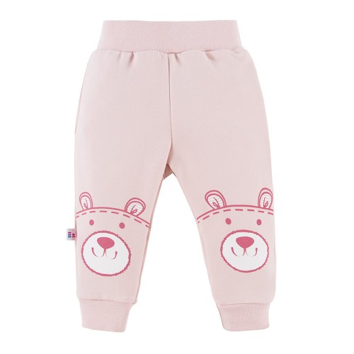 Kinder-Jogginghose mit Bärenmotiven, rosa