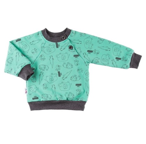 Sweatshirt SAWANNA grün/Print