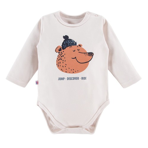 Body mit Teddybär in Ecru