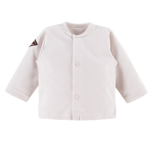 Ecru-Kinder-Jäckchen mit Aufnäher