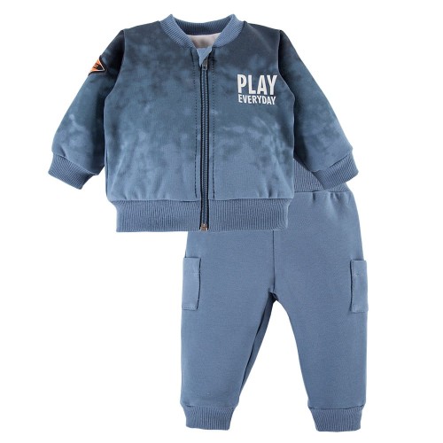 Kinder-Sweatshirt in Ombre-Blau