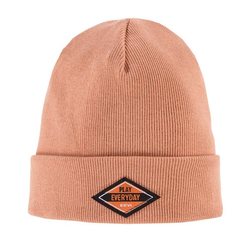 Beige gestreifte Kinder-Mütze