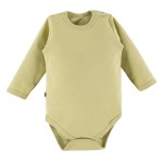 Glatte Babybodys in Olivgrün