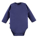Glattes Babybody in Marineblau