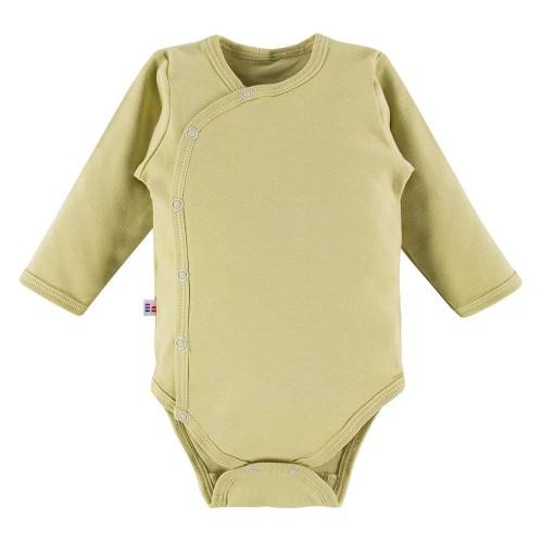 Kinder Body mit Knöpfen, glatt, olivgrün