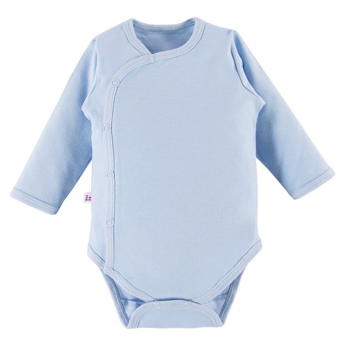 Kinder Body mit Knöpfen, glatt, hellblau