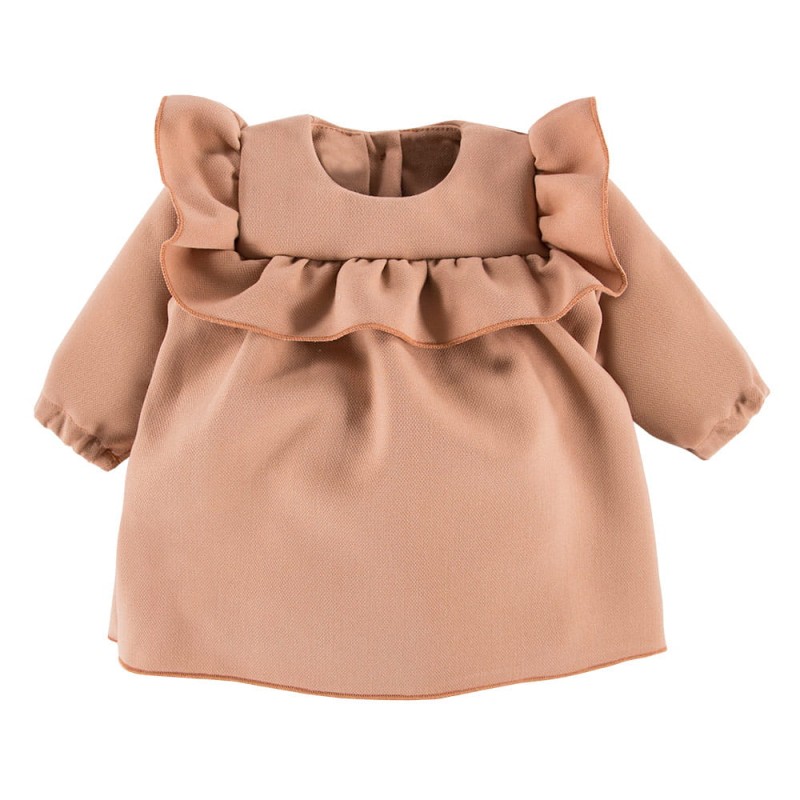 Caramel girls dress with frills
