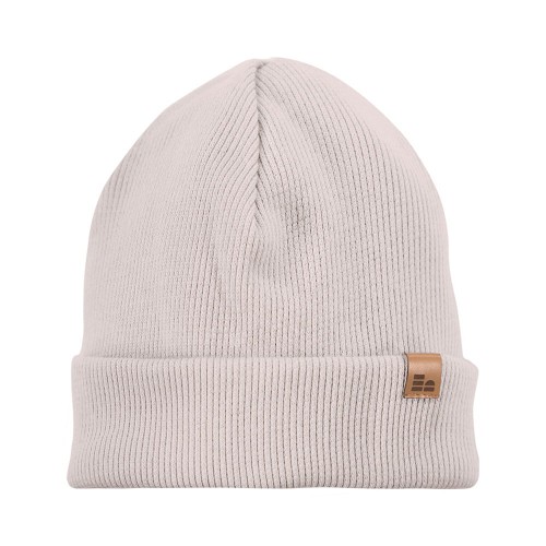 Beige gestreifte Kinder-Mütze