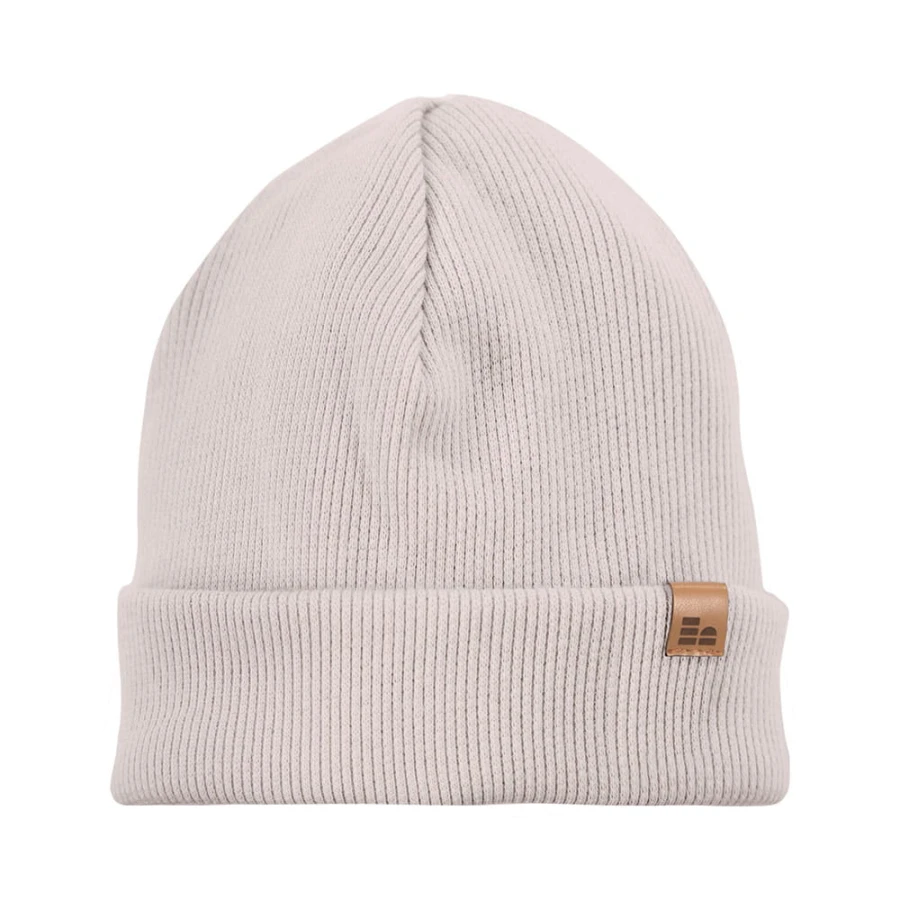 Beige gestreifte Kinder-Mütze