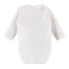 Elegante Babybodys mit Rüschen in Ecru