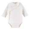 Babybody mit Wickel und Rüschen in Ecru