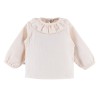Kinder-Bluse aus Musselin ecru