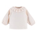 Kinder-Bluse aus Musselin ecru