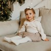 Kinder-Bluse aus Musselin ecru