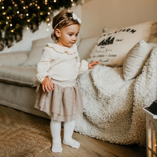 Kinderrock aus Tüll, beige