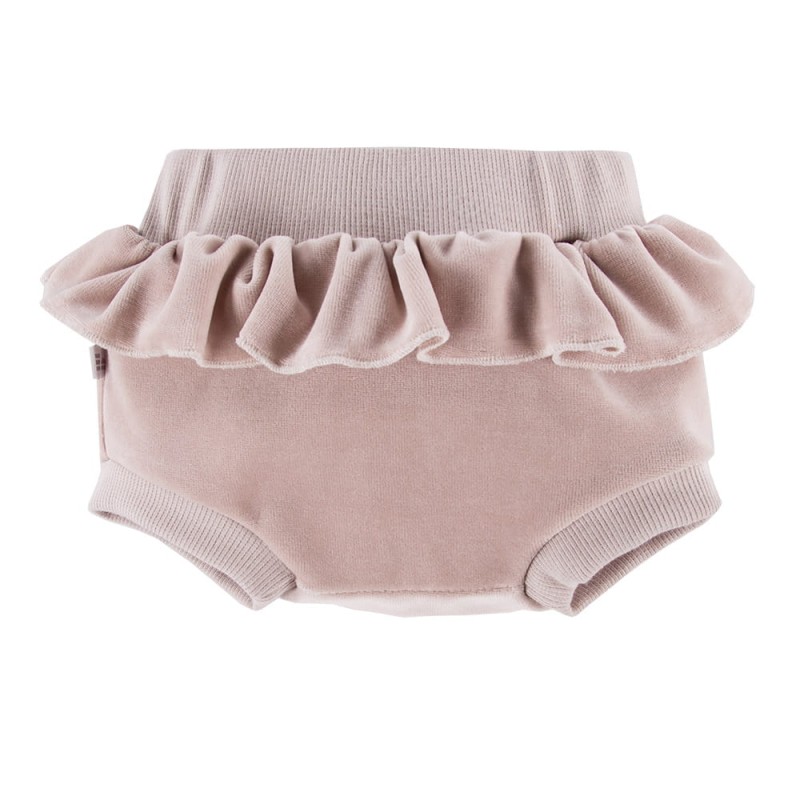 Kinder-Bloomer aus Velours, beige
