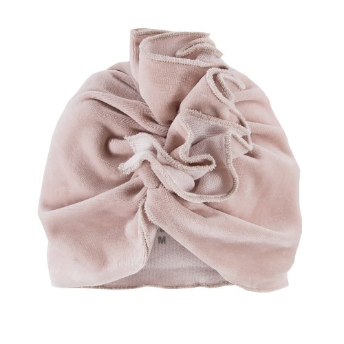 Velvet turban beige