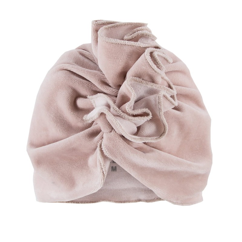 Velvet turban beige