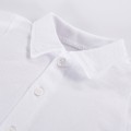 Weißer Baby-Body mit Kragen