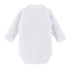 Weißer Baby-Body mit Kragen