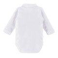 Weißer Baby-Body mit Kragen