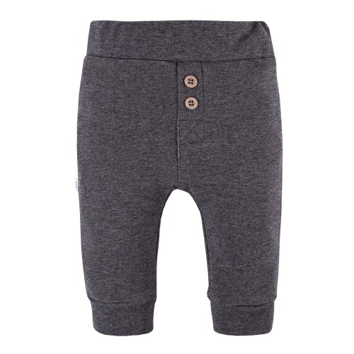 Boy's leggings with buttons graphite