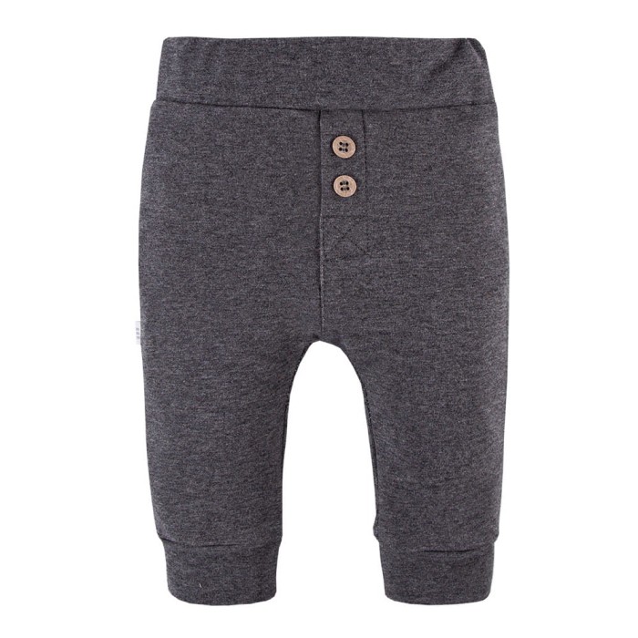 Leggings für Jungen mit Knöpfen, graphitfarben