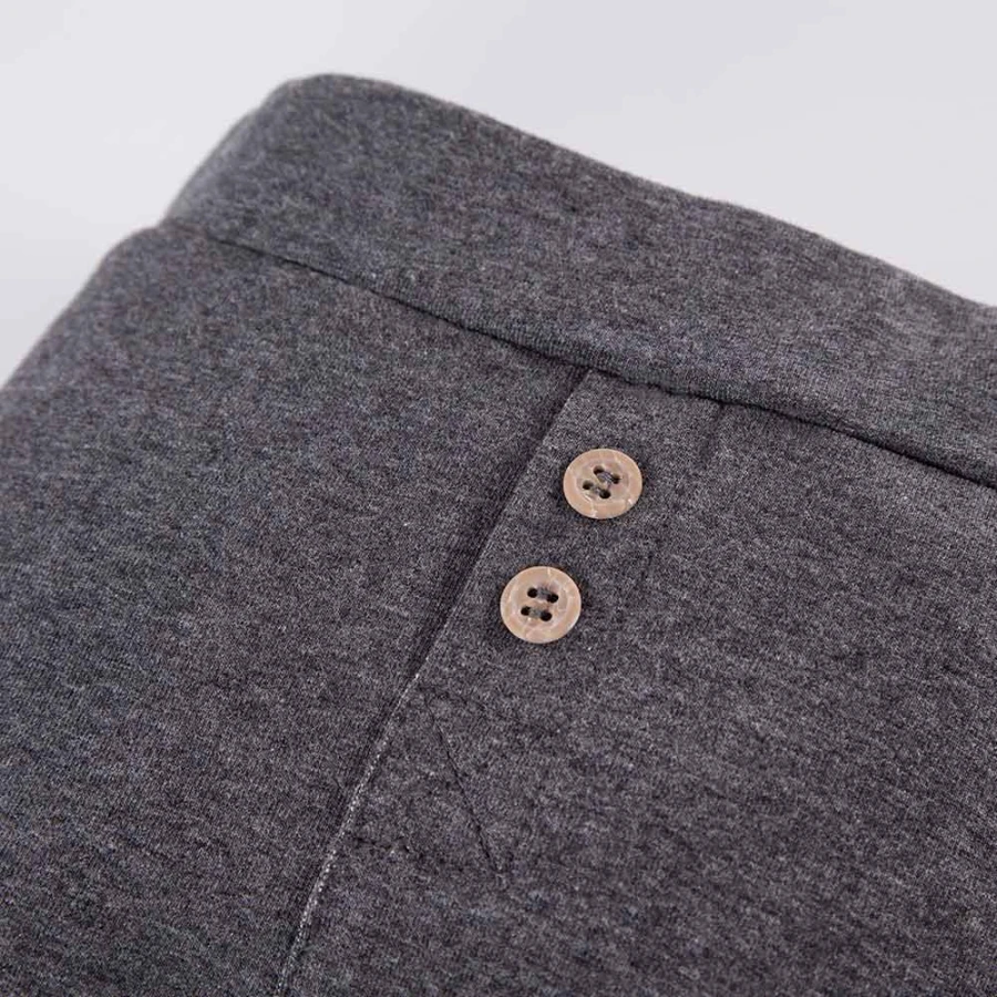 Leggings für Jungen mit Knöpfen, graphitfarben
