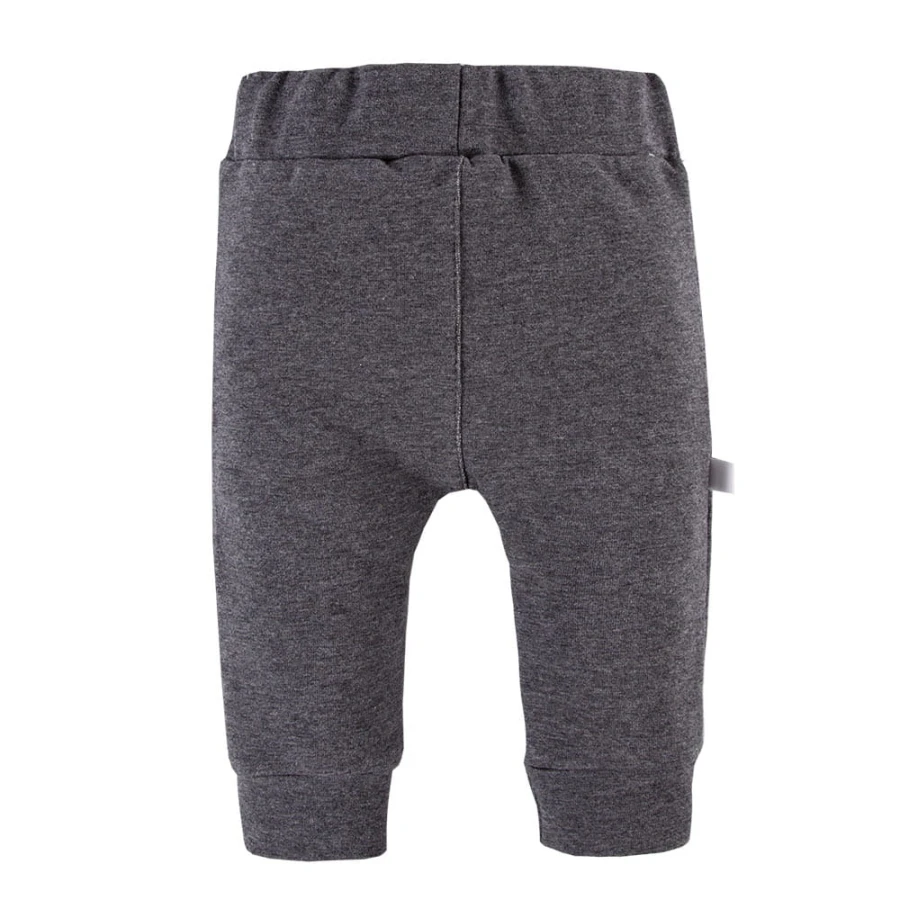 Leggings für Jungen mit Knöpfen, graphitfarben