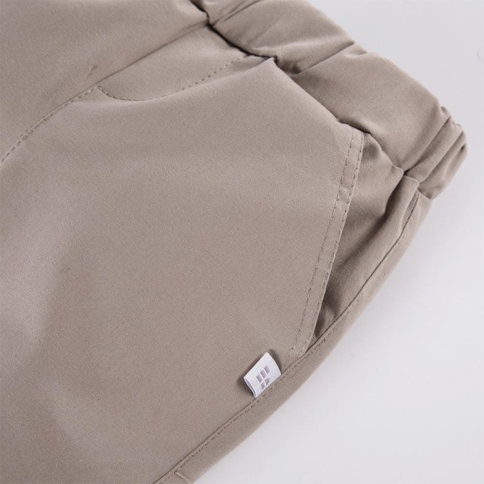 Beigefarbene Kinder-Hose aus Stoff