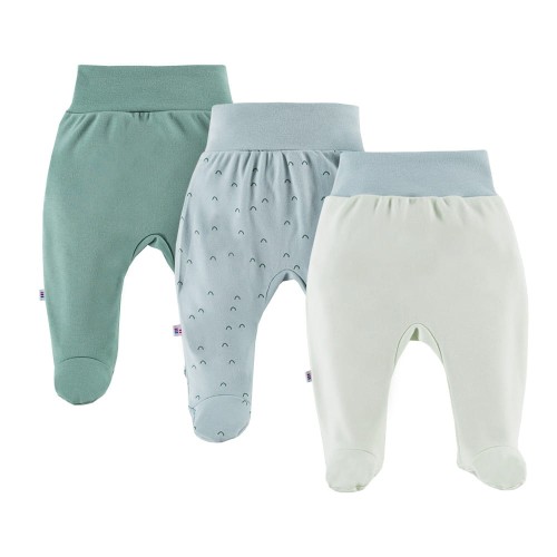 Baby-Halbstrampler 3er-Pack grün