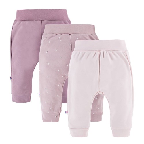 Leggings 3-pak pink, violet