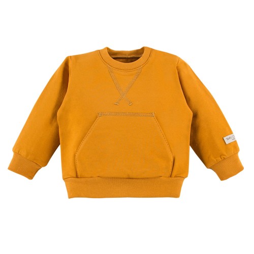 Kinder-Kangaroo-Sweatshirt in Honigfarbe